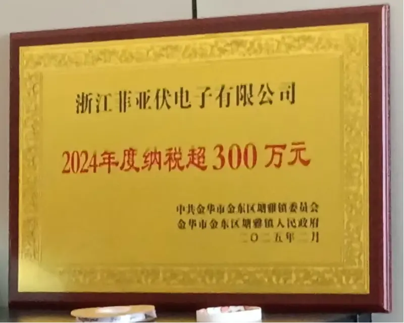 Paying over 3 million yuan in taxes shows an enterprise's responsibility and strength